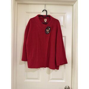 JM collection women 100% wool sweater size M